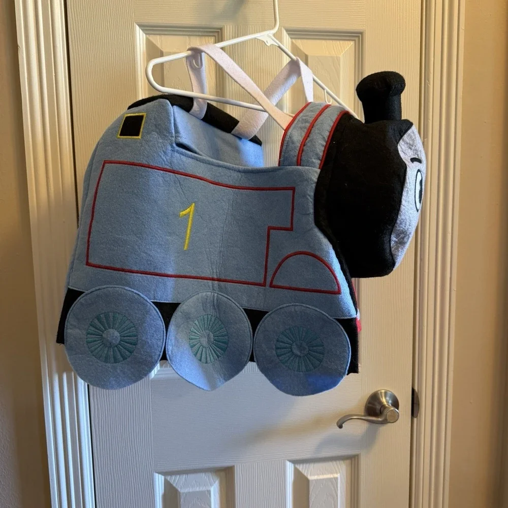 POTTERY BARN Kids Unisex Toddler THOMAS #1 Tank Engine TRAIN 3D Costume sz 3T